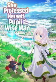 She professed herself the pupil of the wise man. poster